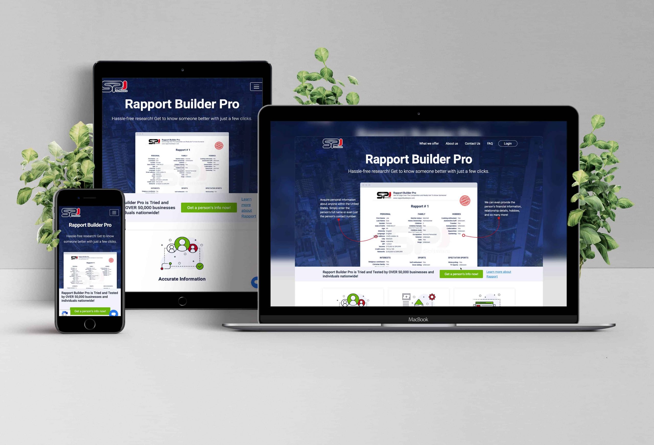 Custom Portal for Rapport Builder Pro