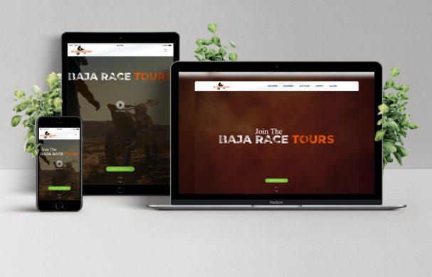 Booking Website Design for BajaRaceTours